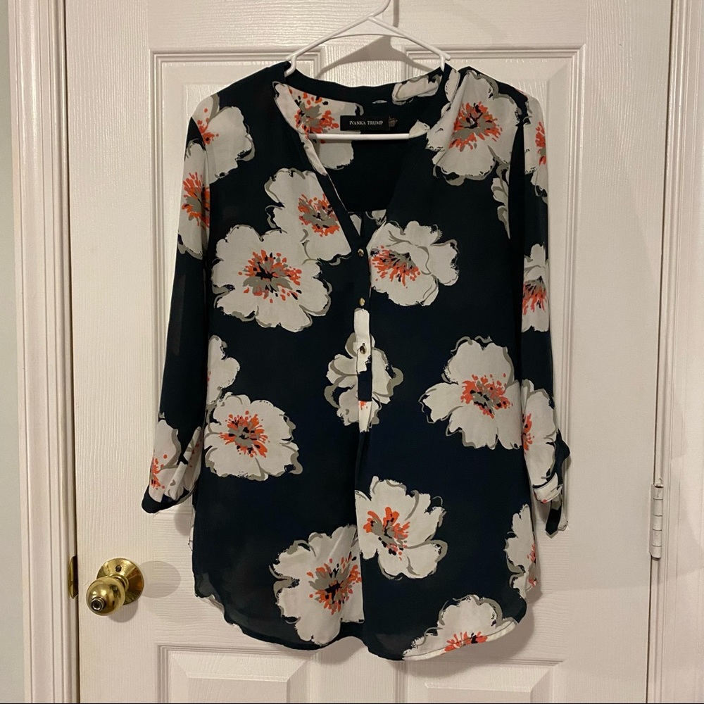 Ivanka Trump Floral Blouse